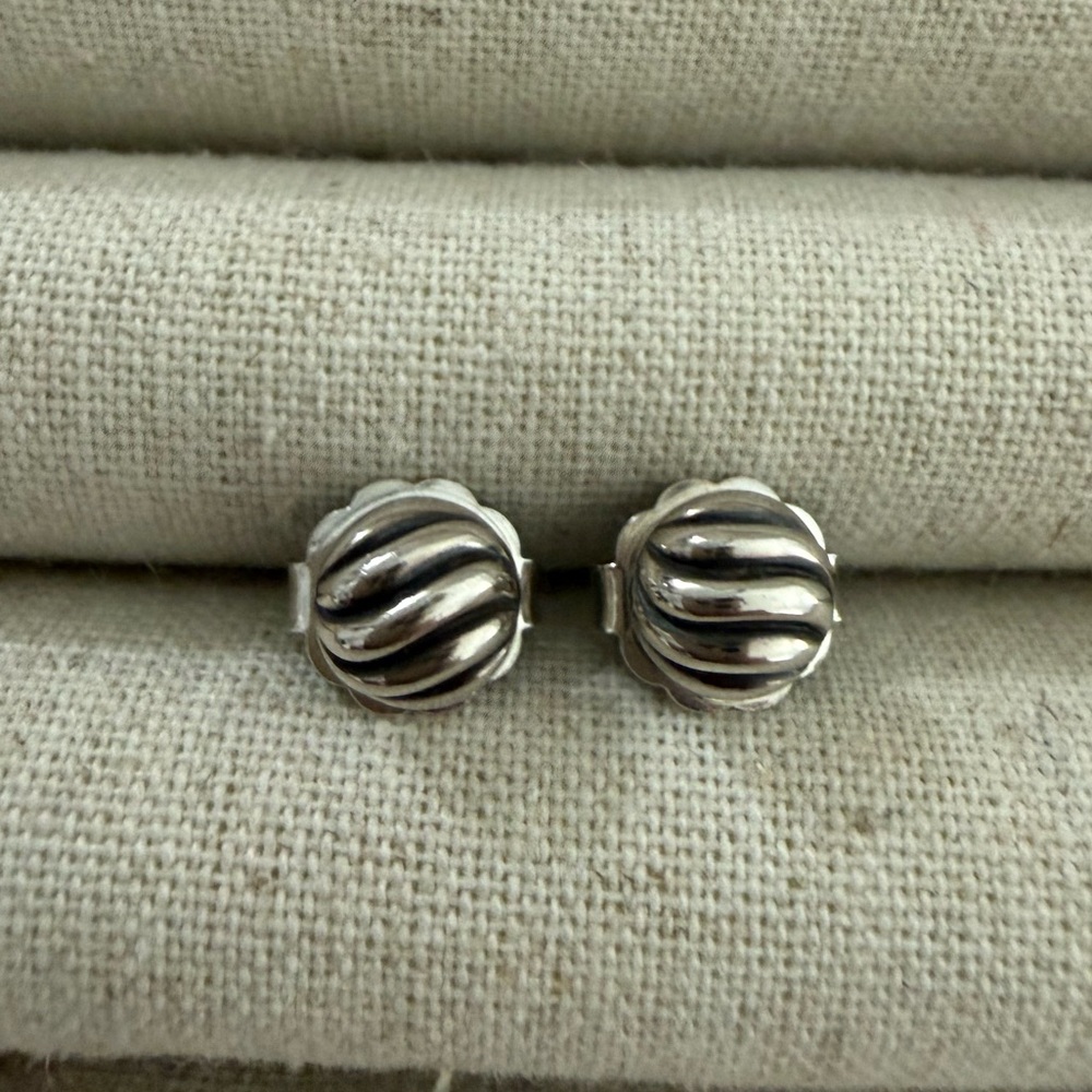 David Yurman SCULPTED CABLE STUD EARRINGS